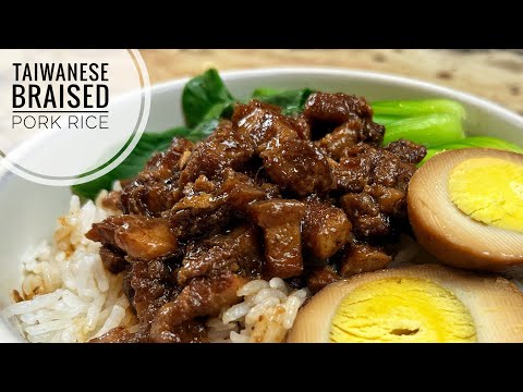 Taiwanese Braised Pork Rice  | Lu Rou Fan Taiwanese Recipe