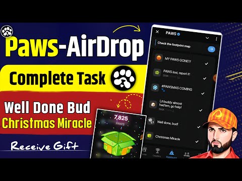 Paws Well Doen Bud Task Complete | Christmas Miracle Paws Airdrop | Paws New Task |