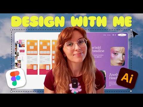 Design with me ✨ brand identity & web design practice (using Figma and Illustrator)