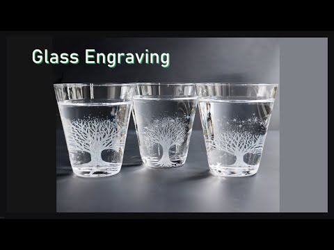 Glass Engraving ：some pictures on six glasses