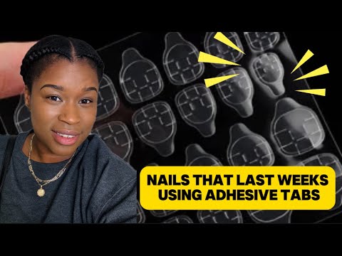 Nails🎯How to: get your adhesive tabs to last 2 weeks