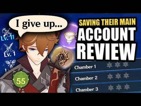 Doing EVERYTHING We Can To Save This Account! Genshin Impact Account Review