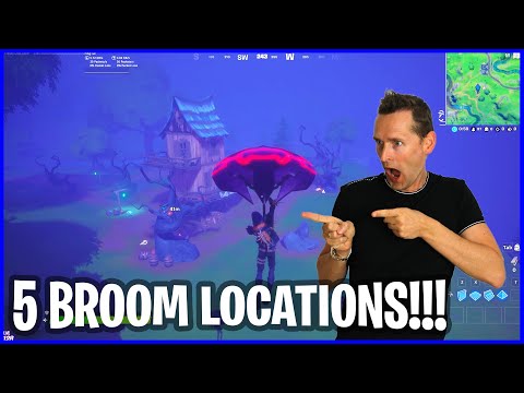 FINDING ALL 5 WITCH HUTS BROOM LOCATIONS!