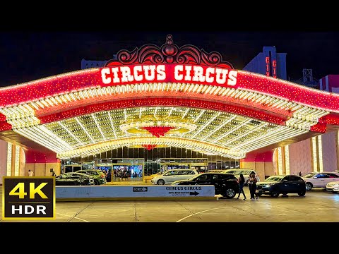 [4K HDR] Circus Circus Las Vegas Walking Tour | Summer 2024