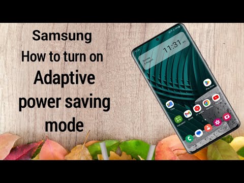 How to turn on adaptive power saving mode on samsung galaxy phone