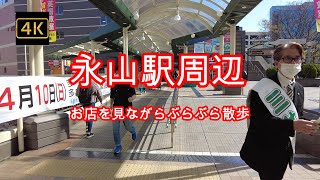 4K【永山駅周辺】ぶらぶら散歩【駅まわりのお店を見ながら】【京王線と小田急線の便利な駅】【空き店舗にはあの店が・・】【多摩市長選挙の応援演説が始終流れてます←くせがつよい(千鳥のぶ)】