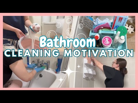 BATHROOM CLEANING MOTIVATION | CLEAN WITH ME UK 2023