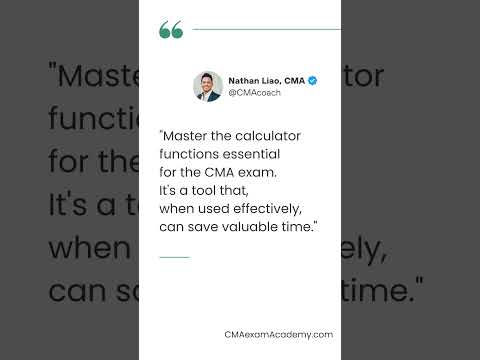 "Master the calculator functions essential for the CMA exam. It's a tool that, when used effecti..."