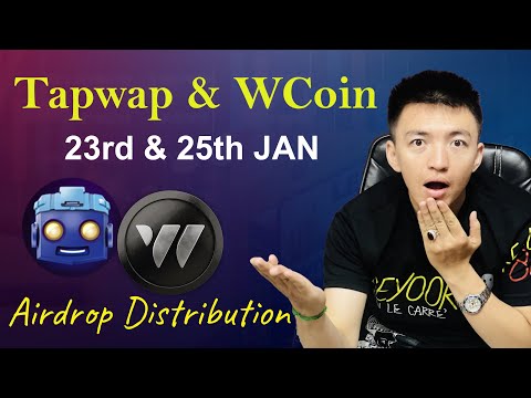 Tapswap Listing on 23rd Jan | WCoin Token Listing on 25th Jan | Tapswap & WCoin Airdrop Distribution