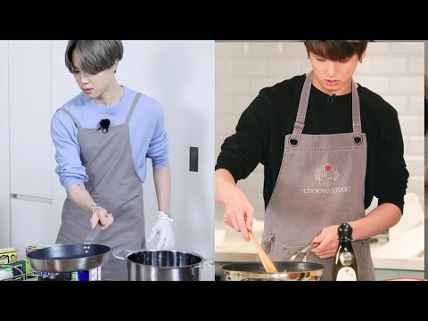 Jungkook, Jimin, Suga, RM and V. Cooking Competition in the Barracks. Who is the Winner.!?