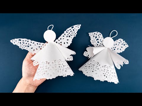 Paper Angel - DIY Christmas Decor - How to make an Angel out of paper