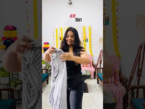 Stripes Shirt from H&M #shirt #shirtvideo #womensfashion #rap