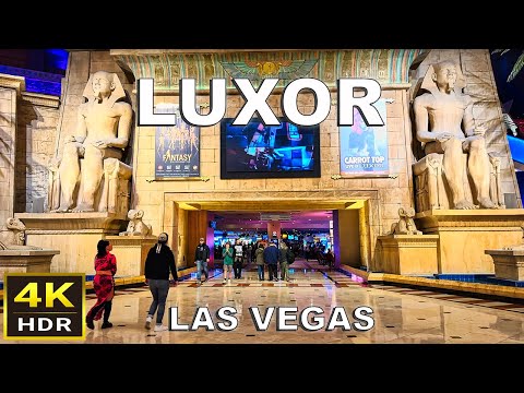 [4K HDR] Luxor Las Vegas Walking Tour | Nov 2023 | Las Vegas, Nevada