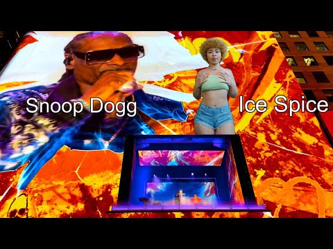 Snoop Dogg And Ice Spice Pop Up Concert In Times Square For Fortnite (01 November 2024)