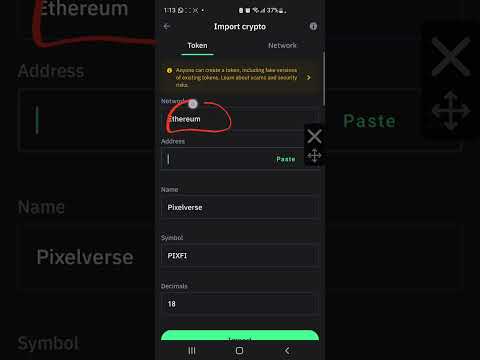 How to add $PIXFI contract address to your Metamask and Trust wallet || #pixelverse