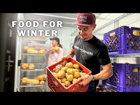 Getting HUNDREDS of POUNDS of Food Organized for Winter