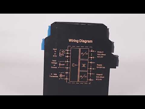 DC 4-20ma input analog signal isolator converter / signal splitter with 4-20ma output#dc