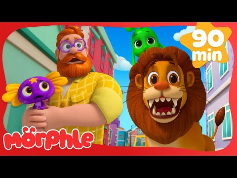 The Lion statue comes to life! 🦁| Morphle 3D | Monster Cartoon for Kids