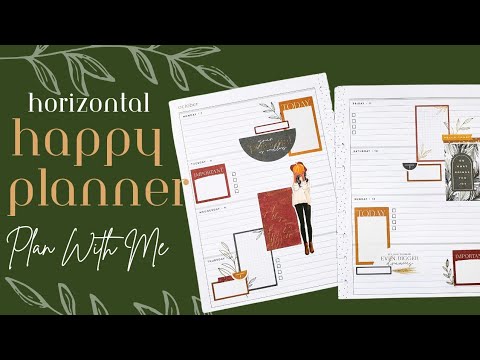 Horizontal Happy Planner Plan With Me | Embracing the Process