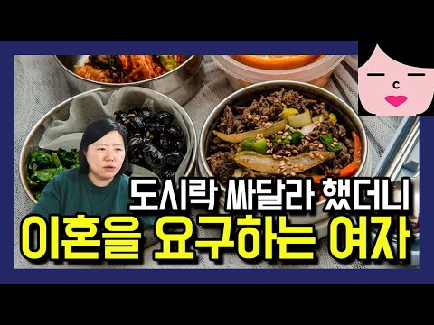 출근할 때 도시락 좀 싸달라고 했더니 싫다고 난리치며 이혼하자는 여자