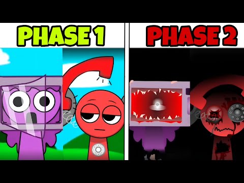 New Incredibox Sprunki 2: Phase 1 VS Phase 2 - ALL PHASES