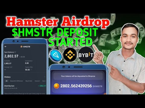 Hamster $HMSTR Token deposit start Binance | Binance Hamster token deposit start withdrawal Airdrop