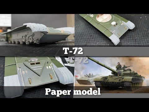 #3 T-72 paper model scale 1/25  Angraf model kartonowy (part 3)