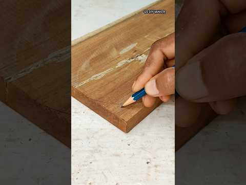 How to Round Wooden Corner #shorts