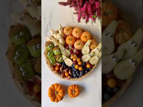 Spooky Healthy Fruit Snacks Ideas 👻 Halloween Treats Inspo 🎃 #shortvideo