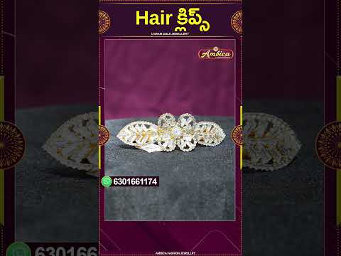 #Shorts #Hairclips | 1Gram Gold Jewellery | Ambica Fashion Jewellery