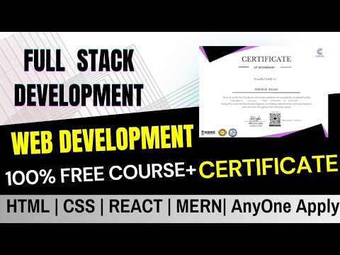 Full Stack Development ➜ Free Course with Certificate & Online Internship