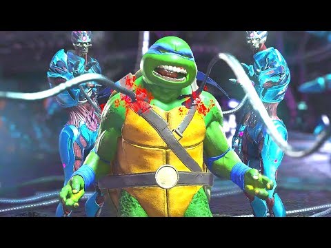 Injustice 2 - All Super Moves on TMNT Leonardo (1080p 60FPS)