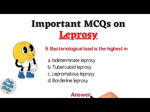 Top 10 Important Multiple Choice Questions (MCQs) on Leprosy