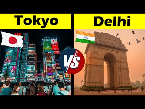 Tokyo VS Delhi Comparison in Hindi | Delhi VS Tokyo City Comparison #shorts