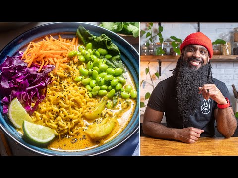 The creamy, veggie loaded, spicy curry ramen you should make weekly! | Vegan and Vegetarian Recipes