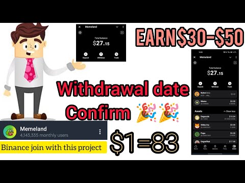 memland withdrawal| memland listing date | earn dollar #bot #memeland