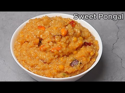 Perfect Sweet Pongal Recipe| Traditional Sakkarai Pongal Recipe| Sankranthi sweets| Temple Style