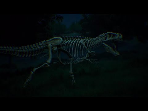 Skeleton Rex haunting compilation. Halloween special!!! #pathoftitans #tyrannosaurusrex #halloween