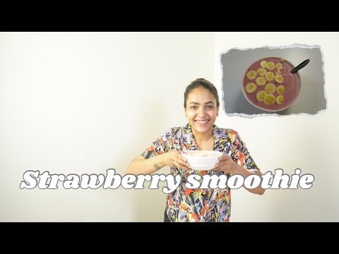 Strawberry smoothie bowl || Healthy breakfast | Anucooksseries| recipe- 15