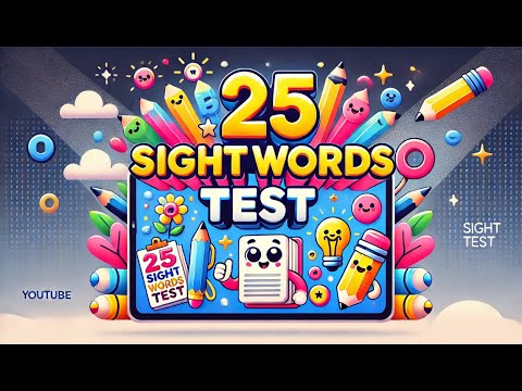 Learn 25 New Sight Words and Test? 📝 Fun Heart Word Challenge for Kids!