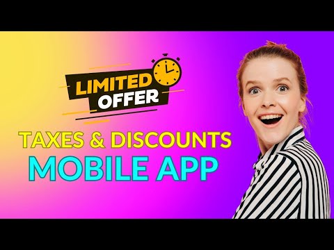 How to Use Taxes and Discounts on the Mobile App POS System #crm #onlinecourses #possystems #cmh