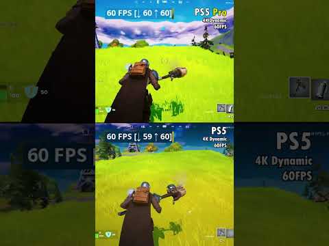 Fortnite looks BETTER on PS5 Pro vs. regular PS5 #ps5pro #fortnite