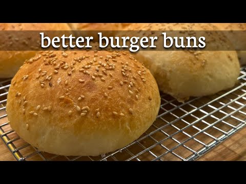 BETTER Burger Buns / Sandwich Rolls baked at home!