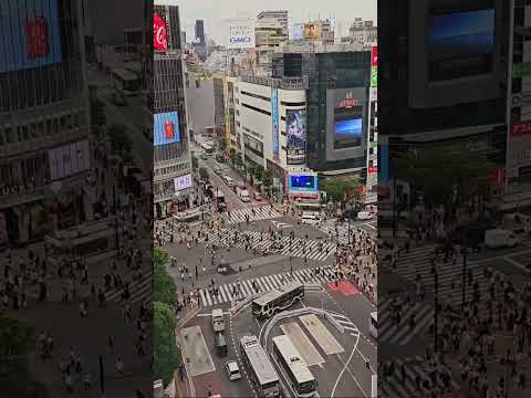 Japan - Shibuya Crossing on a busy weekday morning