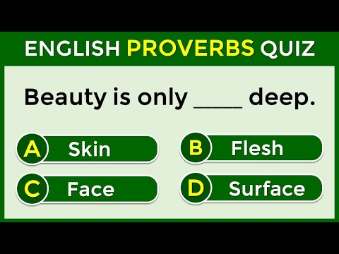 English Proverbs Quiz | 95% CAN'T PASS THIS TEST! 😎