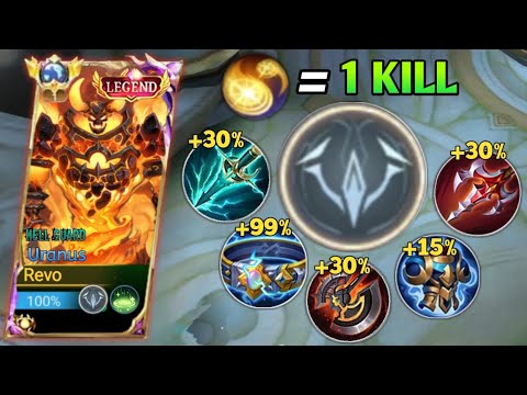 NEW META!! URANUS FULL TRUE DAMAGE BUILD😱 AUTO ONE PUNCH EVERYTHING (1 SKILL = 1 KILL!?) | MLBB