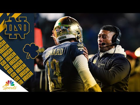 Notre Dame's Riley Leonard: Marcus Freeman a coach who 'you want to go win for' | NBC Sports