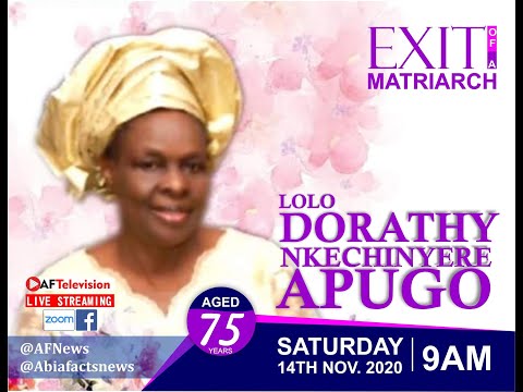 Burial of Lolo Deaconess Dorathy Nkechinyere Apugo | FULL VIDEO