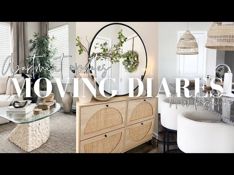 MOVING VLOG EP:17 | Furniture delivery, decorate with me, slow mornings, curtains up & more...