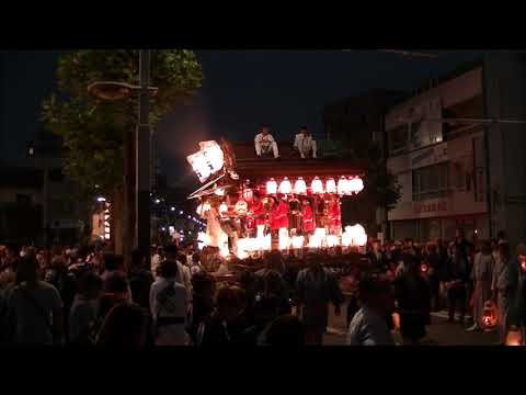 熊谷うちわ祭　２０１９年　本石方面の叩き合い（２１日夜）